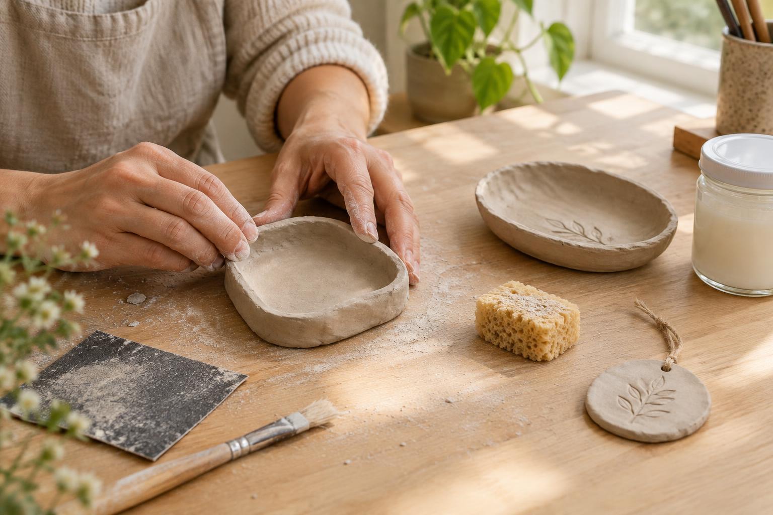 How to Make and Finish Simple Air-Dry Clay Pieces