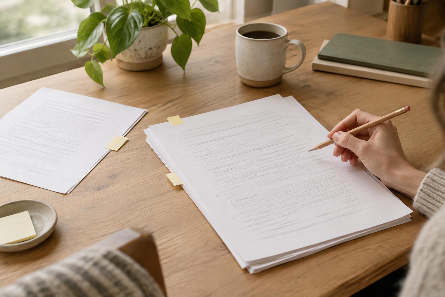 How to Revise a First Draft Without Rewriting Everything